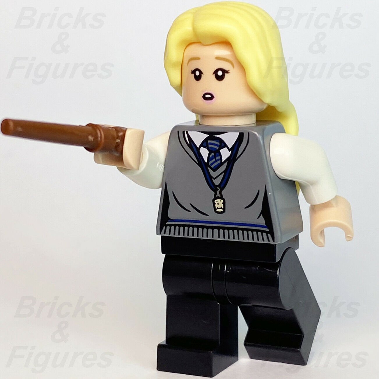 Harry Potter LEGO Luna Lovegood Loony Ravenclaw Witch Minifigure 75966 hp239 - Bricks & Figures