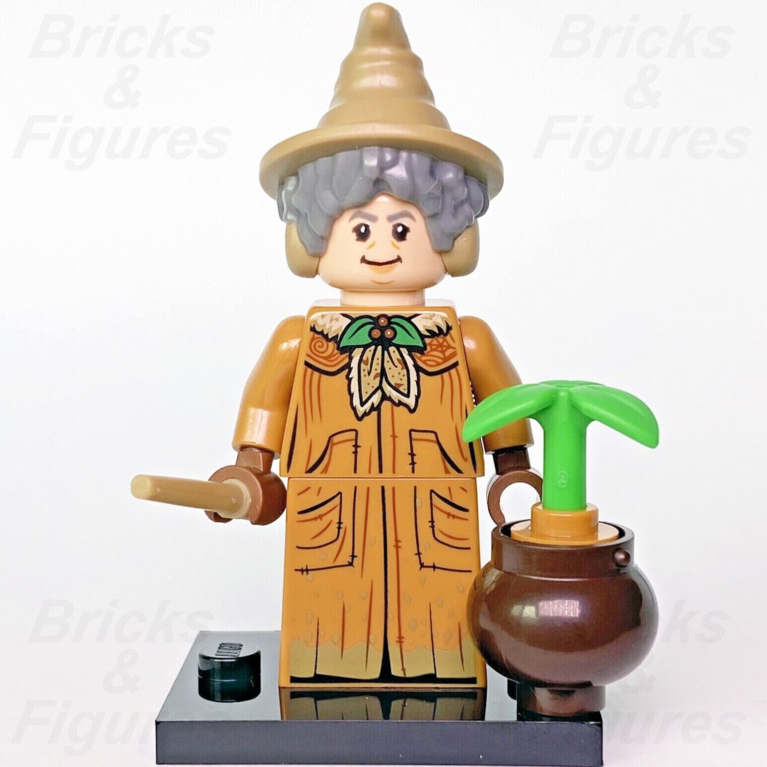 Harry Potter LEGO Professor Sprout Collectible Minifigures Series 2 71028 Witch - Bricks & Figures