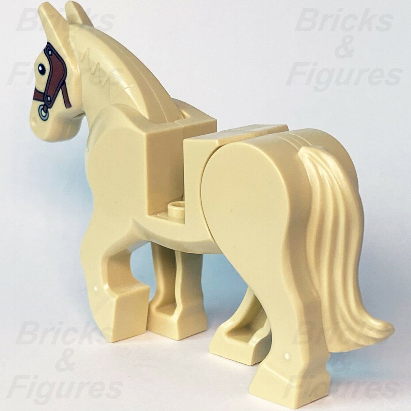 Ideas LEGO Horse with Movable Legs & Bridle Animal Tan Minifigure Part 21325 - Bricks & Figures