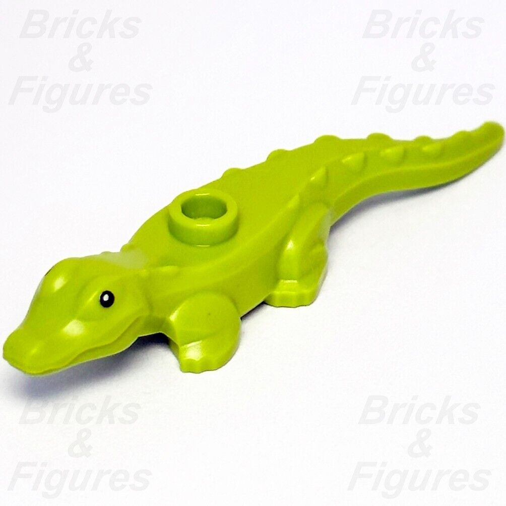 LEGO Baby Alligator / Crocodile Minifigure Lime Town City Missions Part 60353 - Bricks & Figures