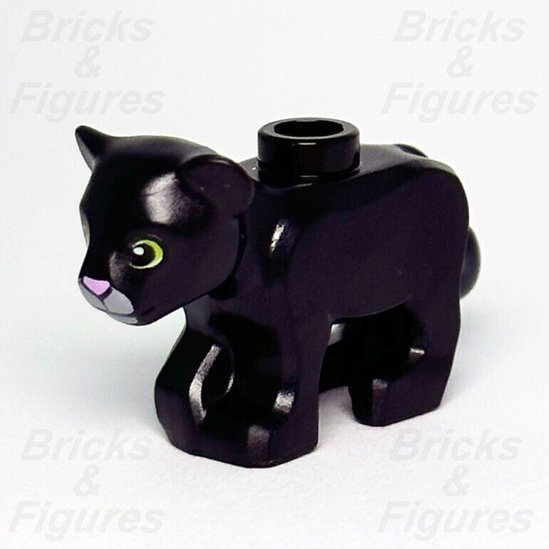 LEGO® Baby Panther (Tendi) Black Town City Minifigure Animal Part 60353 Lion Cub - Bricks & Figures