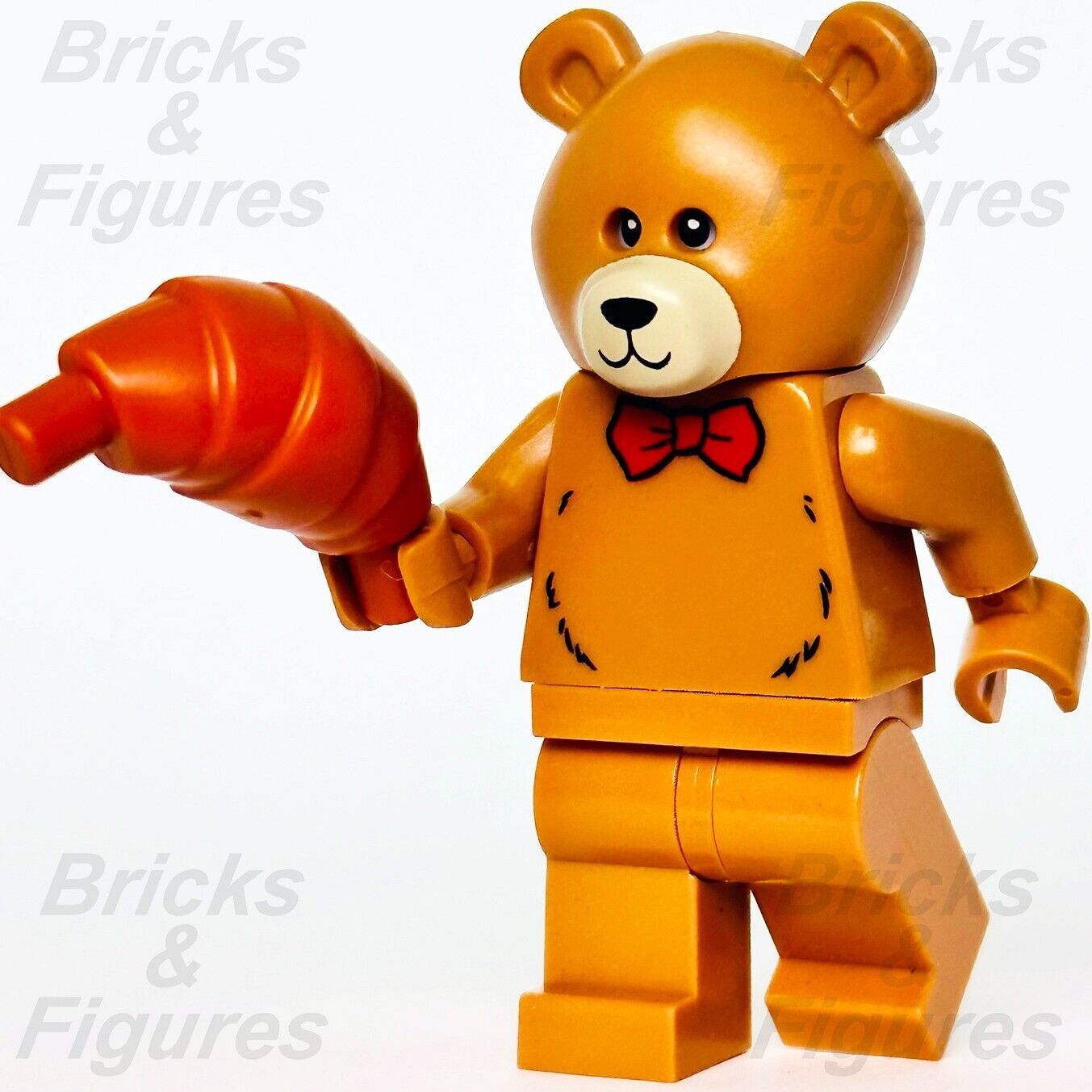 LEGO Bow Tie Bear w/ Croissant Part Build-A-Minifigure BAM 2022 hol240 Costume - Bricks & Figures