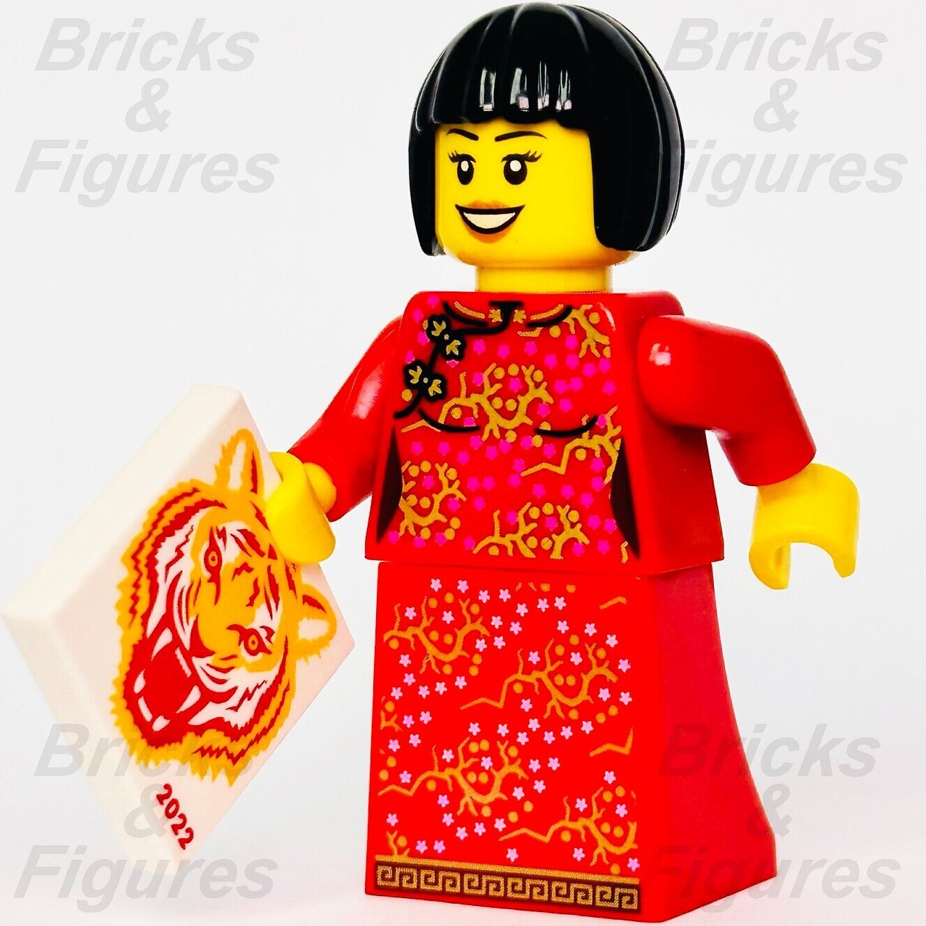 LEGO Chinese New Year Girl with Year of the Tiger Build-A-Minifigure BAM 2022 - Bricks & Figures