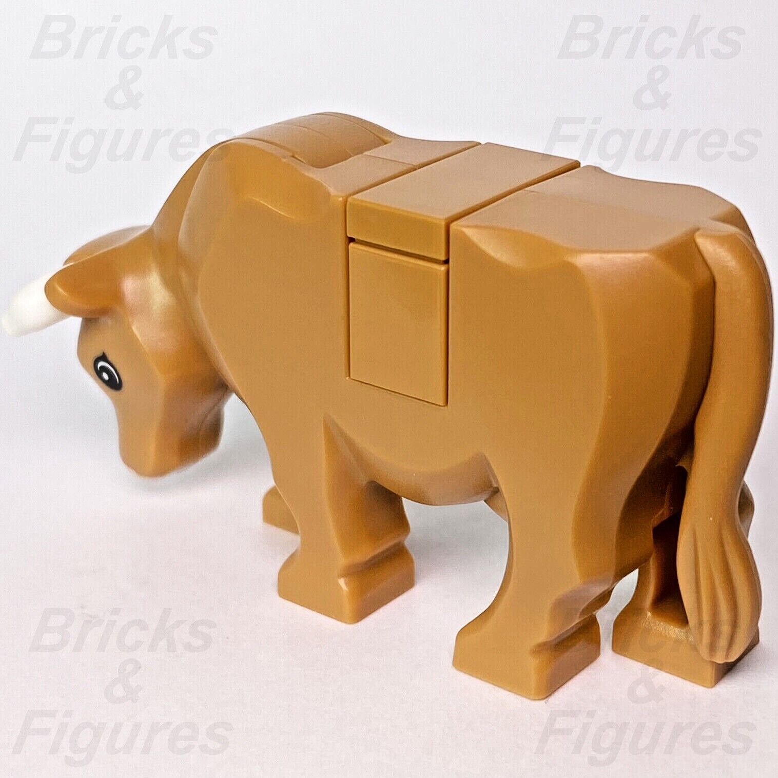 LEGO Cow Medium Nougat City Town Farm Animal Part Minifigure 60346 10305 New - Bricks & Figures