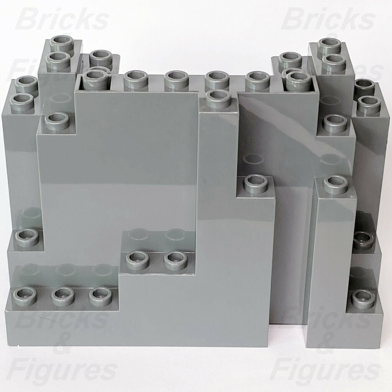 LEGO Dark Bluish Grey Rock Panel Rectangular Brick 4 x 10 x 6 Part 6082 Gray - Bricks & Figures