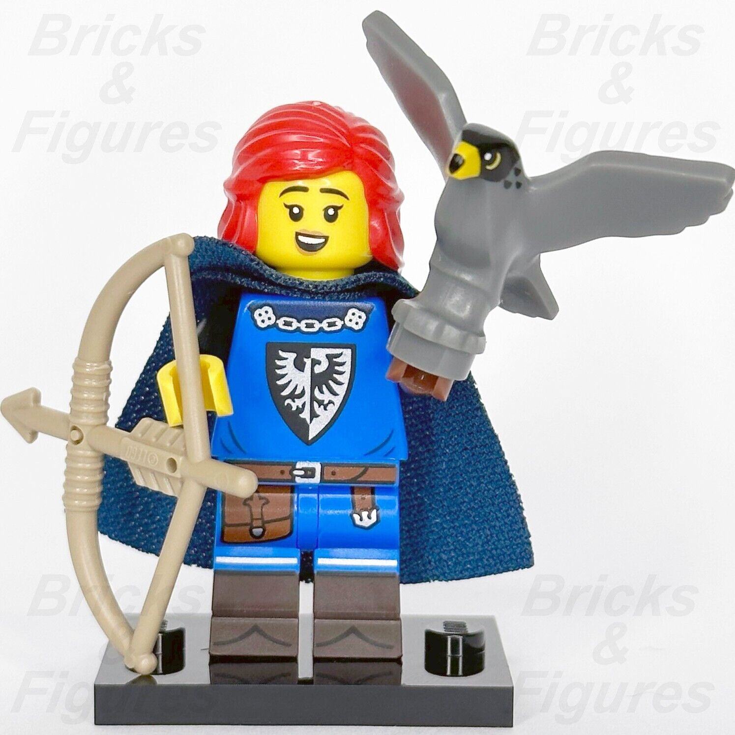 LEGO Falconer Minifigure w/ Black Falcon Castle Collectible Series 24 71037 #5 - Bricks & Figures
