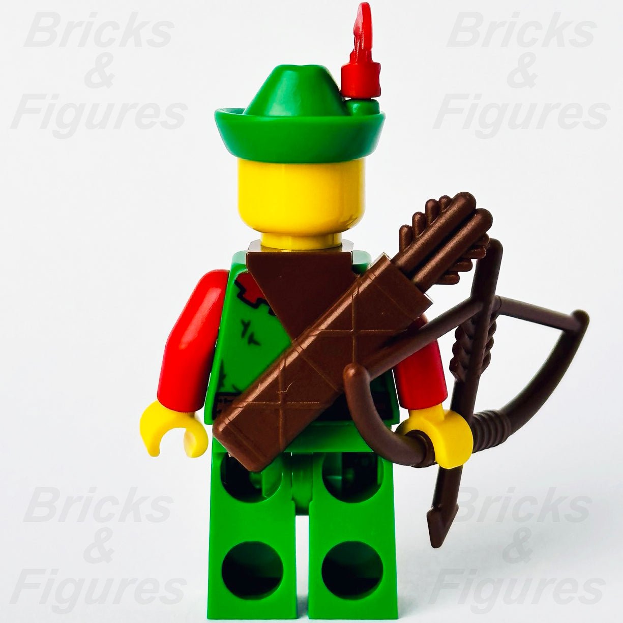 LEGO Forestwoman Castle Forestmen Minifigure with Bow Lion Knights 10305 cas572 - Bricks & Figures