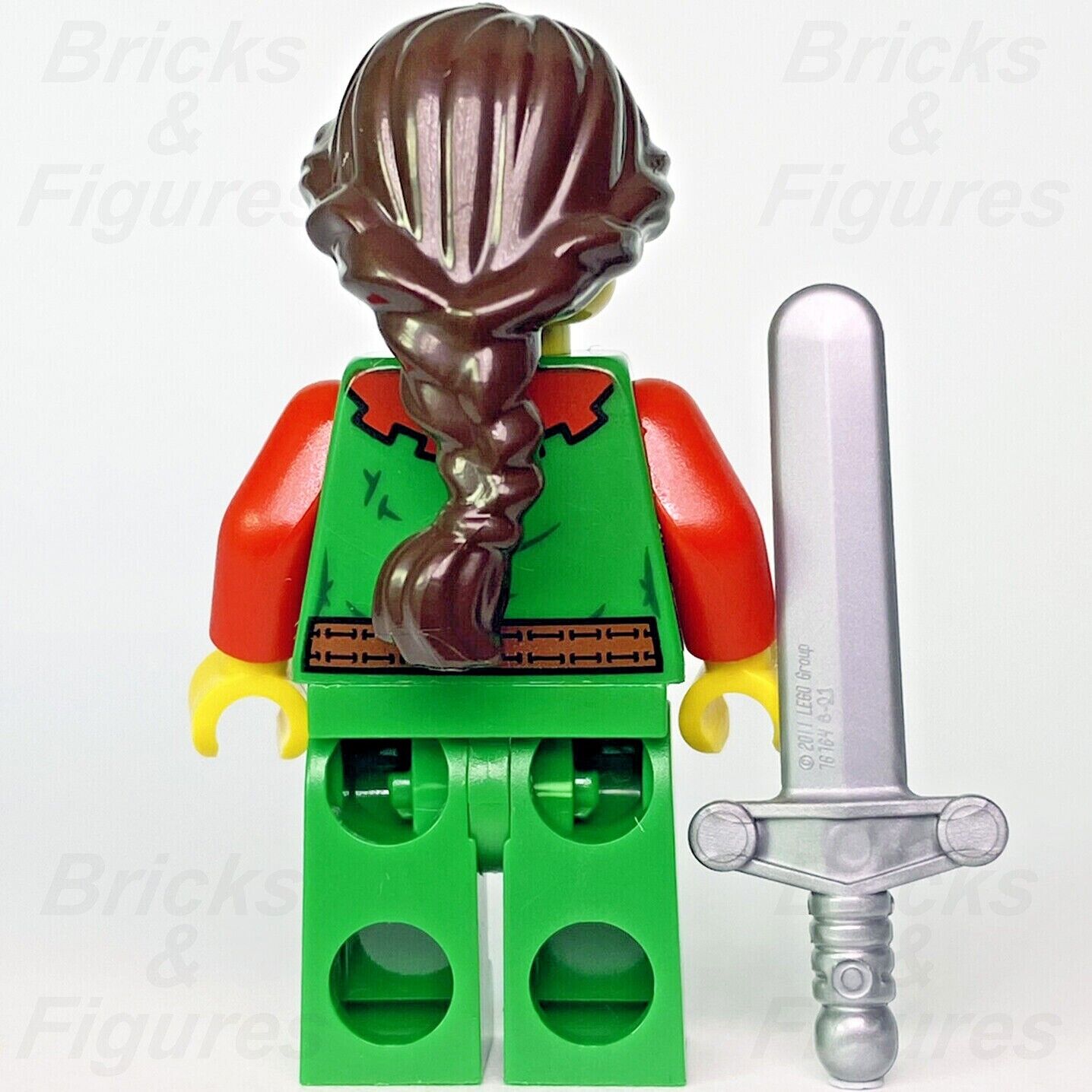 LEGO Forestwoman Castle Forestmen Minifigure with Short Sword 40567 cas558 New - Bricks & Figures