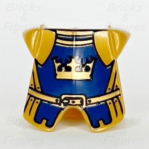 LEGO Gold Crown King Breastplate Armour Castle Minifigure Part 2587pb21 Armor - Bricks & Figures