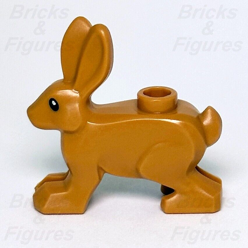 LEGO Hare Rabbit Medium Nougat Minifigure Animal Town City Part 60387 60374 New - Bricks & Figures