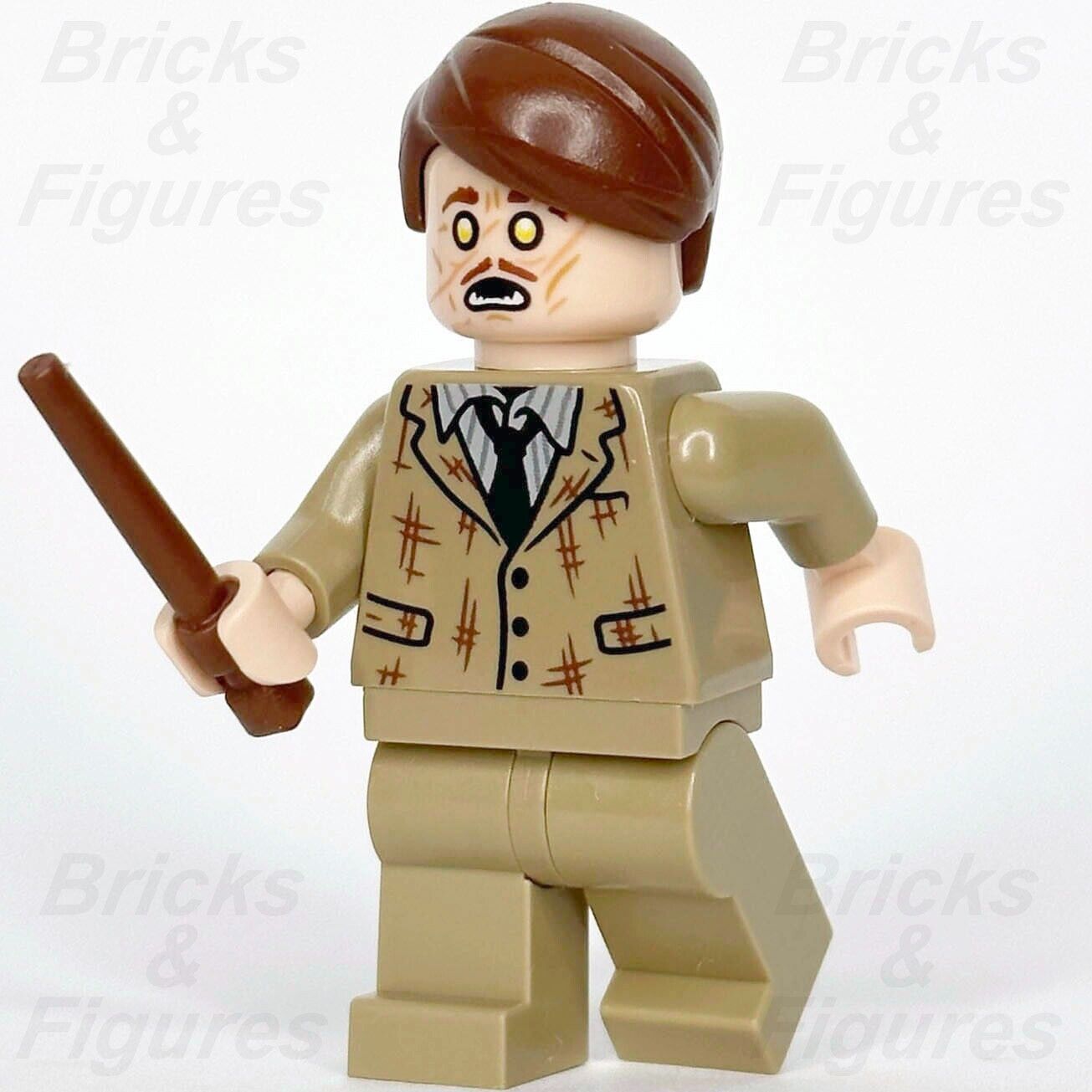 LEGO Harry Potter Professor Remus Lupin Minifigure 76407 hp367 Werewolf Wizard - Bricks & Figures