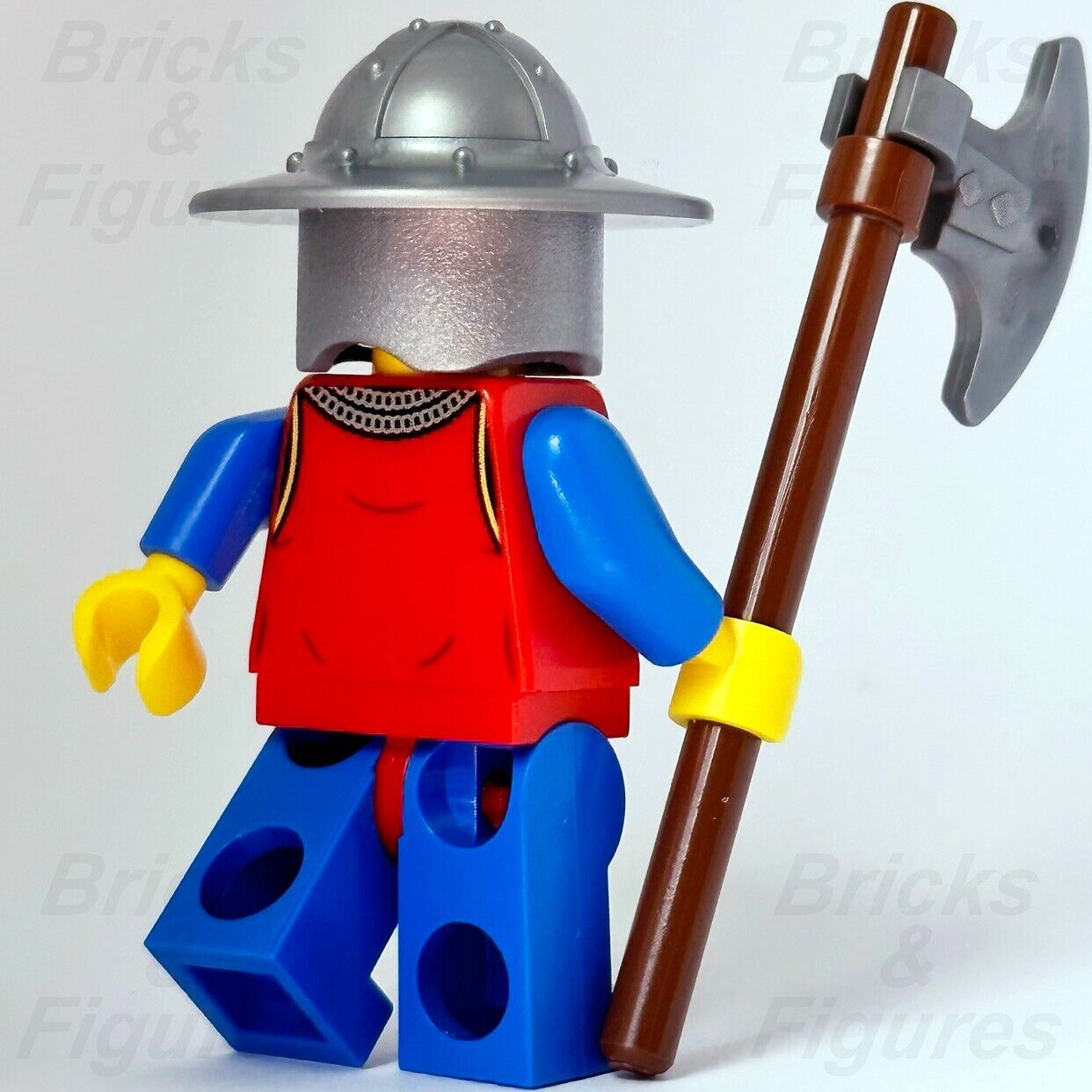 LEGO Lion Knight Castle Minifigure Lion Knights with Axe Male 10305 cas562 New - Bricks & Figures