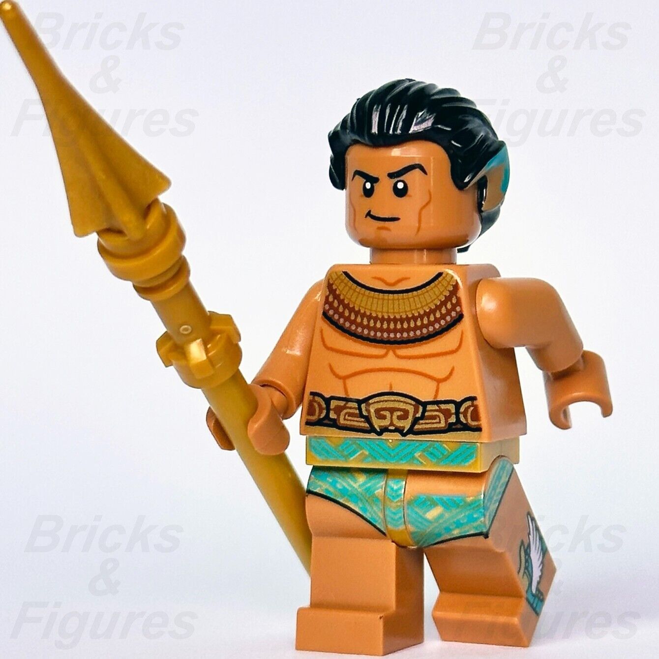 LEGO Marvel King Namor Minifigure Super Heroes Black Panther 76214 76213 sh841 - Bricks & Figures