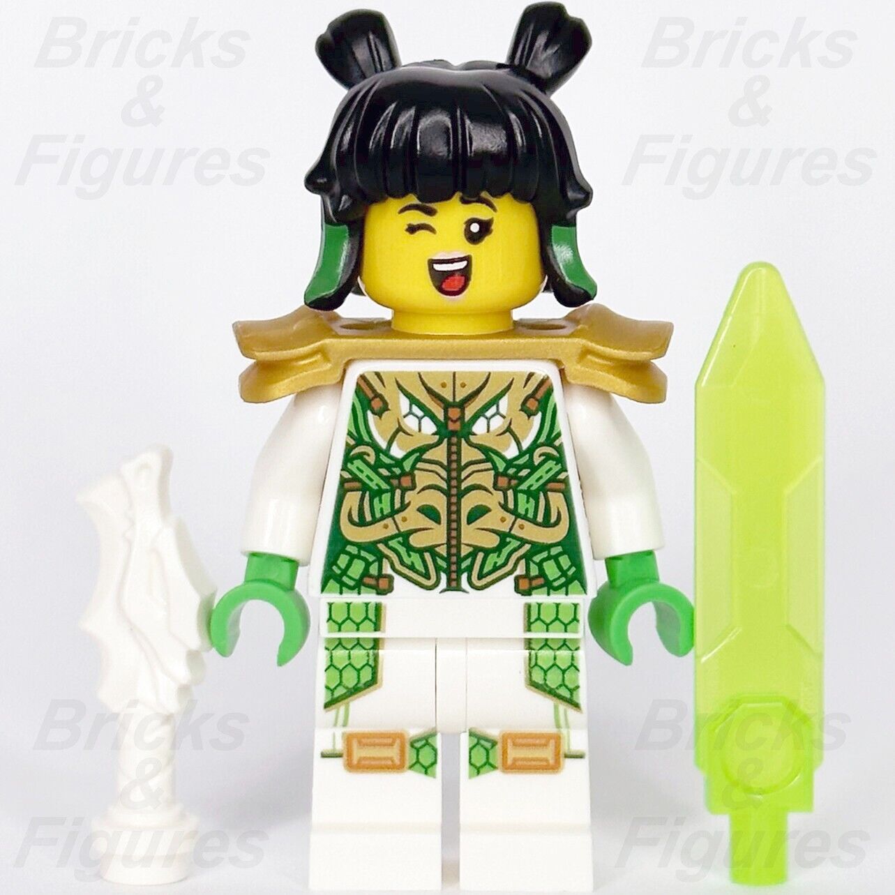 LEGO Monkie Kid Mei Minifigure Dragon Suit with Sword 80023 80041 80038 mk042 - Bricks & Figures