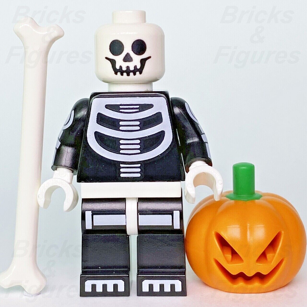 LEGO Mr Pumpkin Head Skeleton Jack-O-Lantern Build-A-Minifigure (BAM) 2022 New - Bricks & Figures