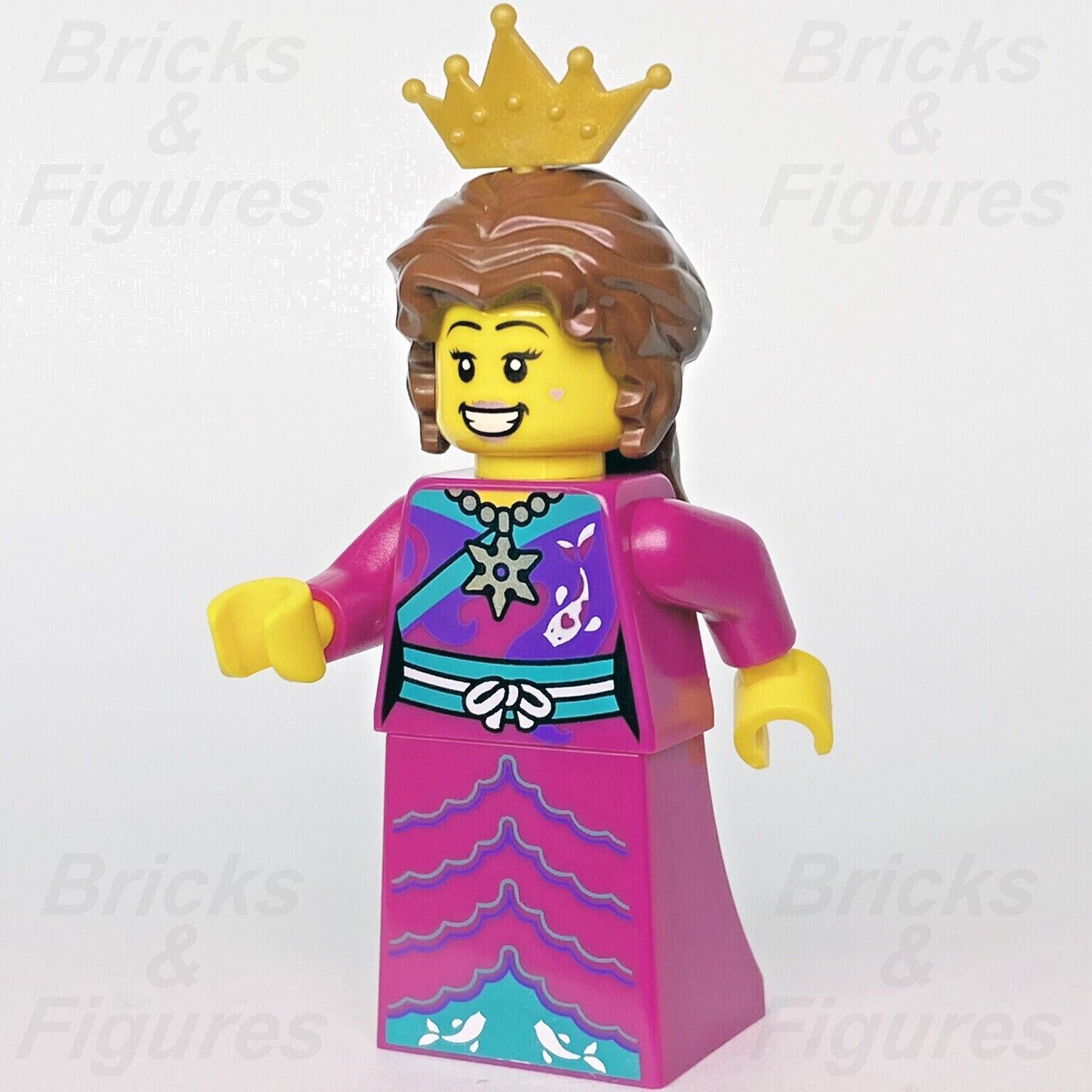 LEGO Princess with Crown & Pink Dress Castle Build-A-Minifigure (BAM) 2022 New - Bricks & Figures