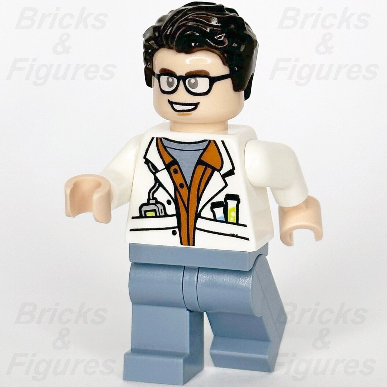 LEGO Scientist Minifigure Jurassic World Jurassic Park 10758 jw041 Doctor Dr. - Bricks & Figures