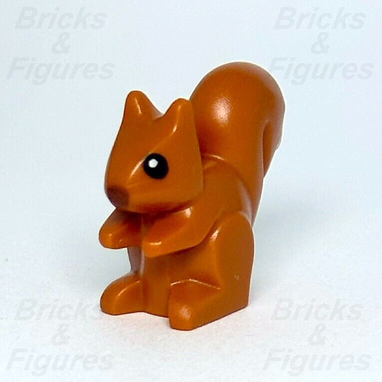 LEGO Squirrel Dark Orange Minifigure Animal Town City Part 60326 80679pb01 New - Bricks & Figures