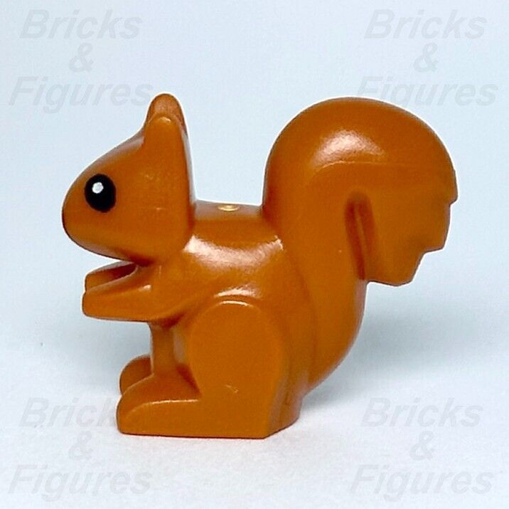 LEGO Squirrel Dark Orange Minifigure Animal Town City Part 60326 80679pb01 New - Bricks & Figures