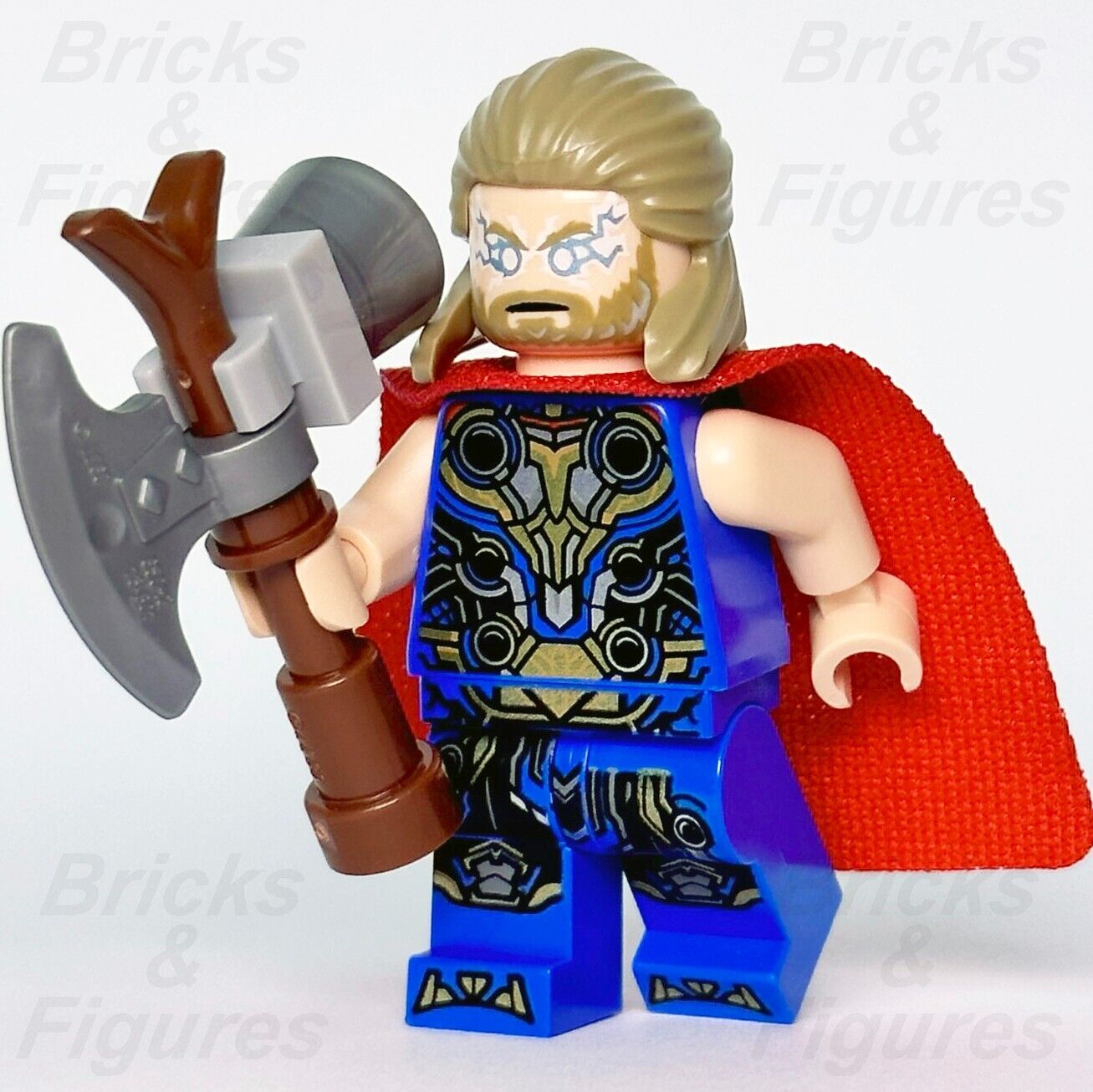 LEGO Thor Minifigure Marvel Super Heroes Thor Love & Thunder 76208 76207 sh811 - Bricks & Figures