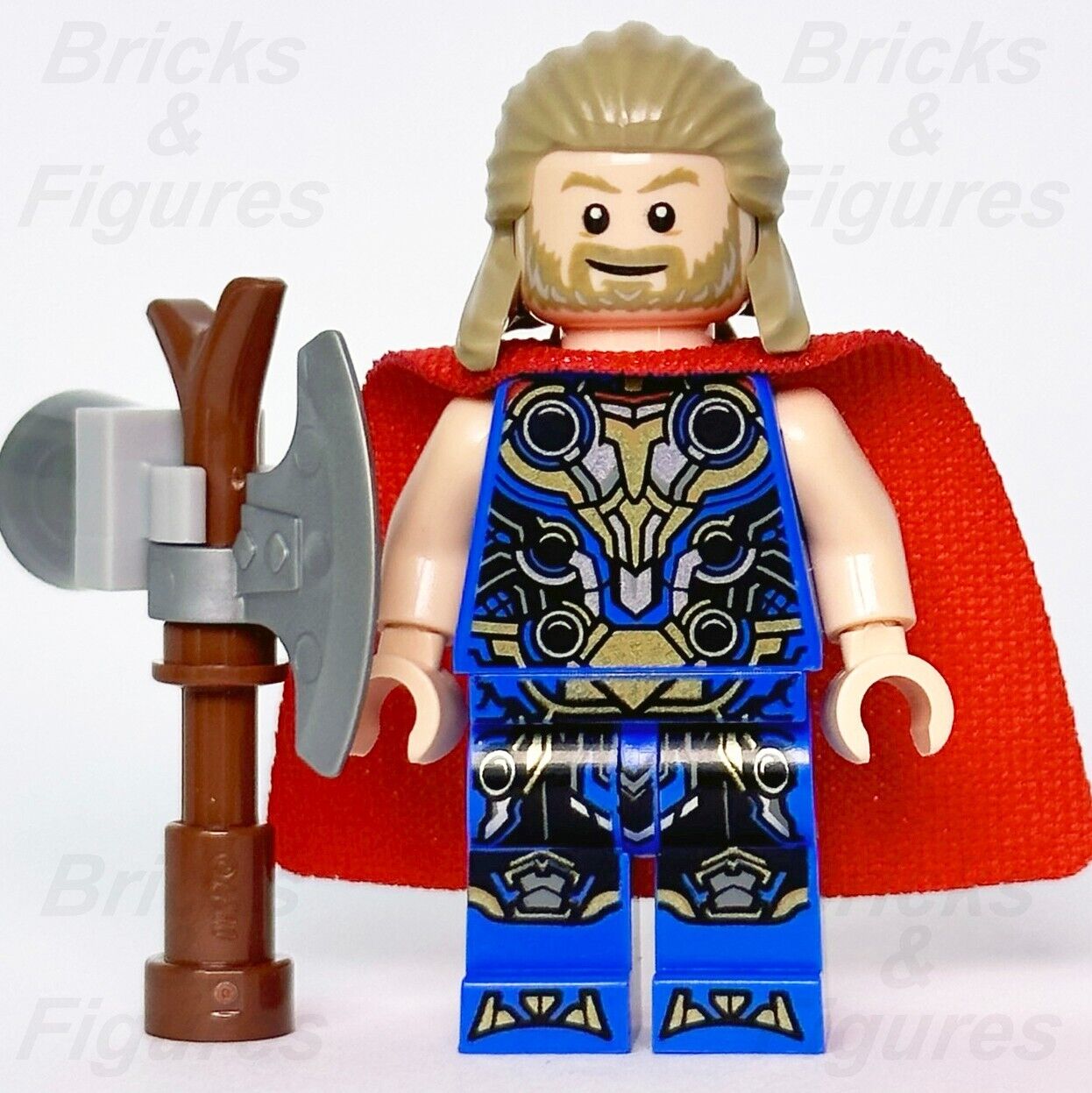 LEGO Thor Minifigure Marvel Super Heroes Thor Love & Thunder 76208 76207 sh811 - Bricks & Figures