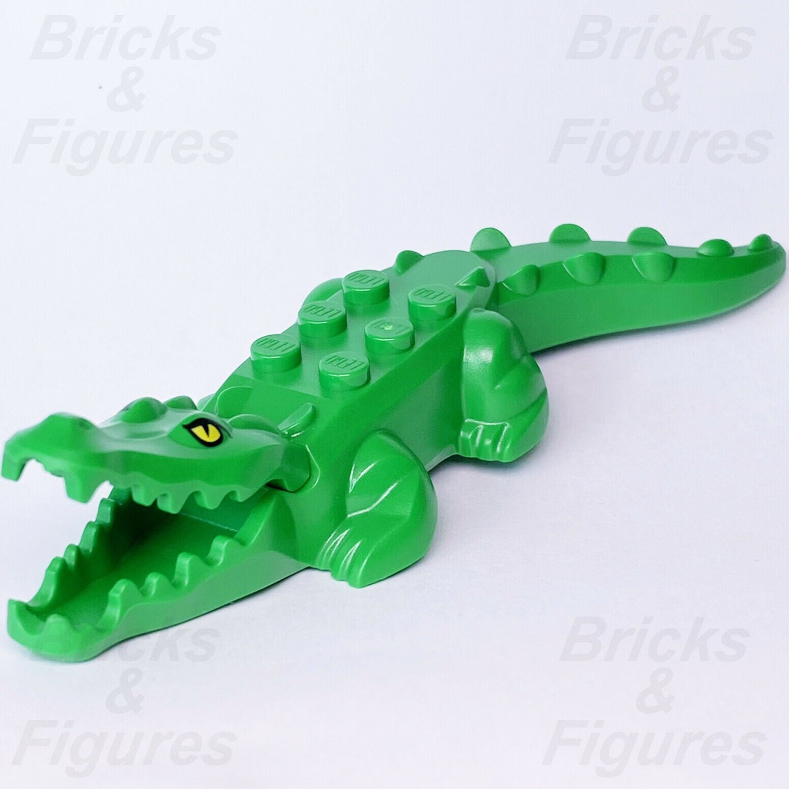 LEGO Town City Alligator Green Wildlife Rescue Crocodile Minifigure Part 60302 - Bricks & Figures
