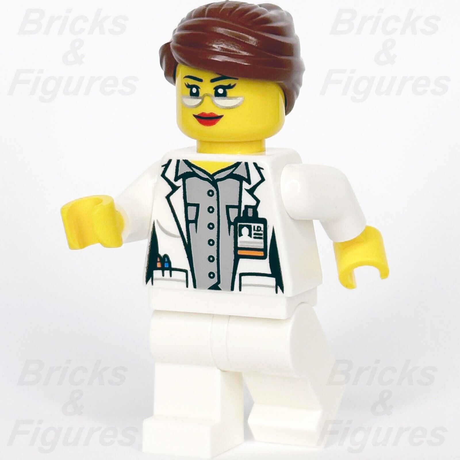 LEGO Town City Dr Gwen Ravenhurst Minifigure Scientist Space Port 60351 cty1429 - Bricks & Figures