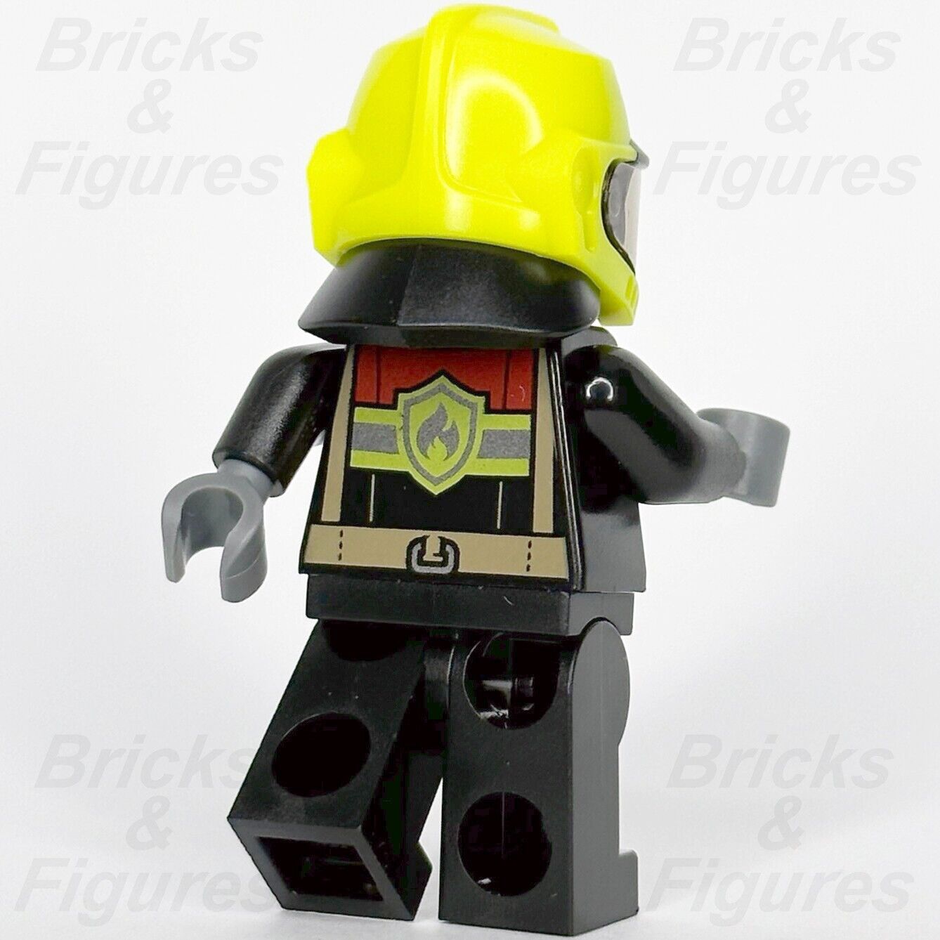 LEGO Town City Fire Fireman Firefighter Minifigure Male 60320 cty1370 Minifig - Bricks & Figures