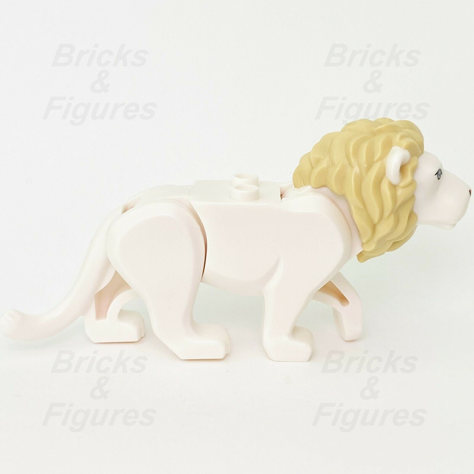 LEGO Town City Rare White Lion Wildlife Rescue Cat Animal Minifigure Part 60307 - Bricks & Figures