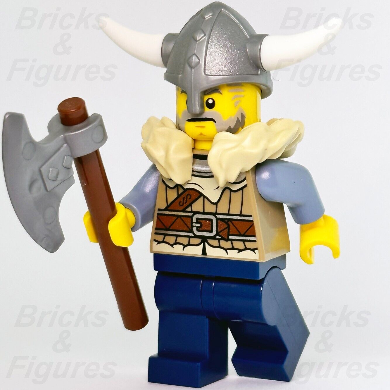 LEGO Viking Warrior Male Creator Minifigure with Axe & Helmet 31132 vik040 New - Bricks & Figures