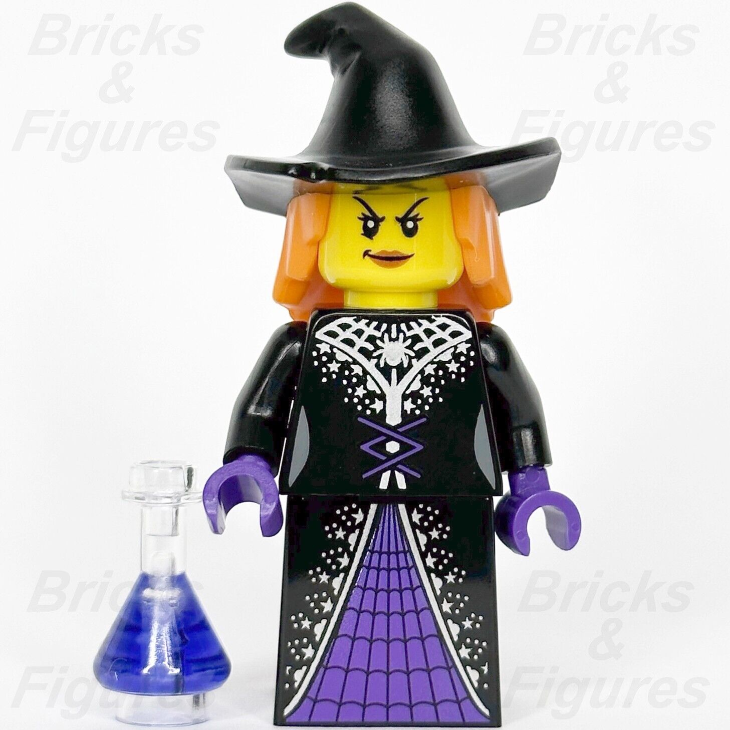 LEGO Witch Build-A-Minifigure (BAM) 2022 w/ Purple Potion Part Halloween hol301 - Bricks & Figures