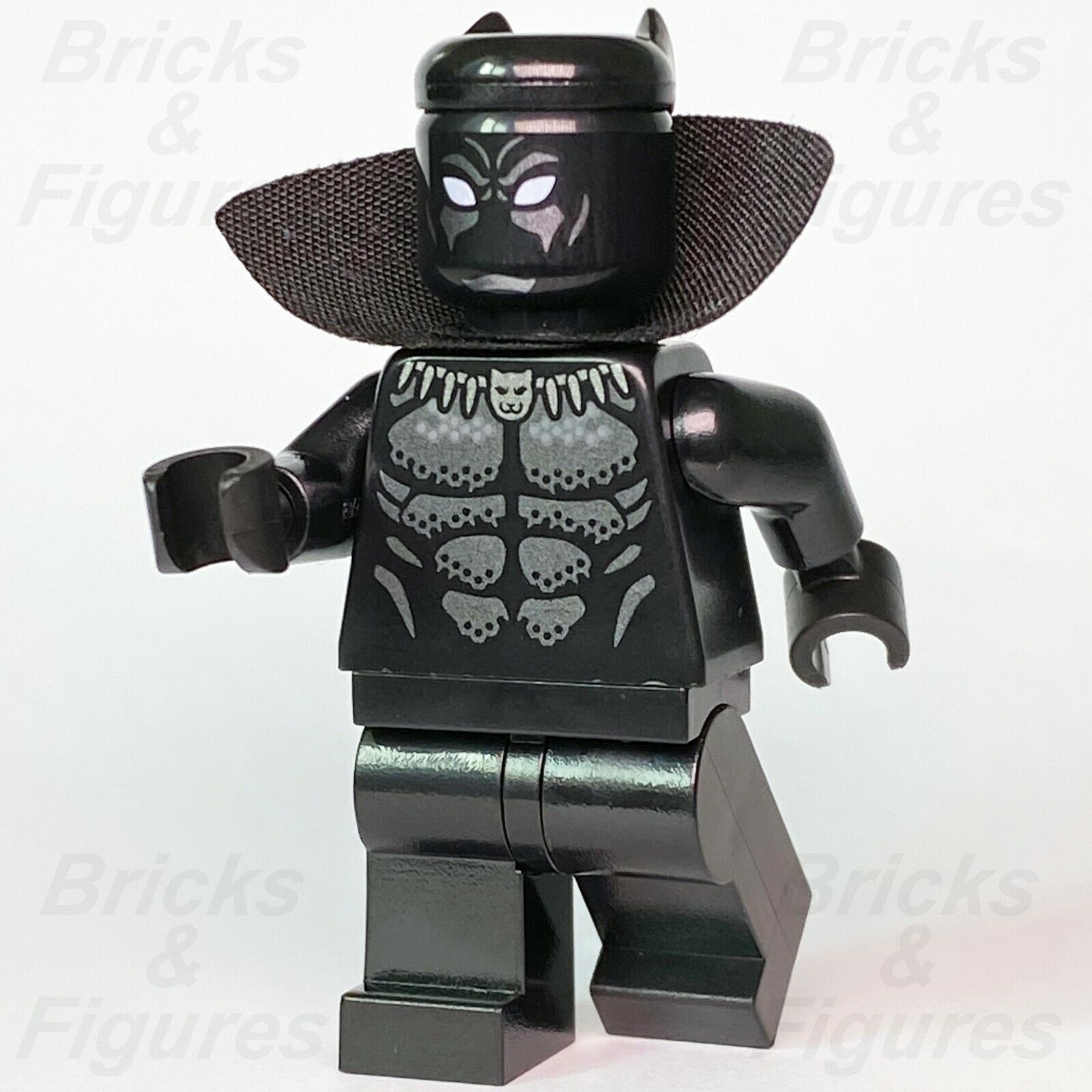 Marvel Super Heroes LEGO® Black Panther with Collar Avengers Minifigure 76142 - Bricks & Figures