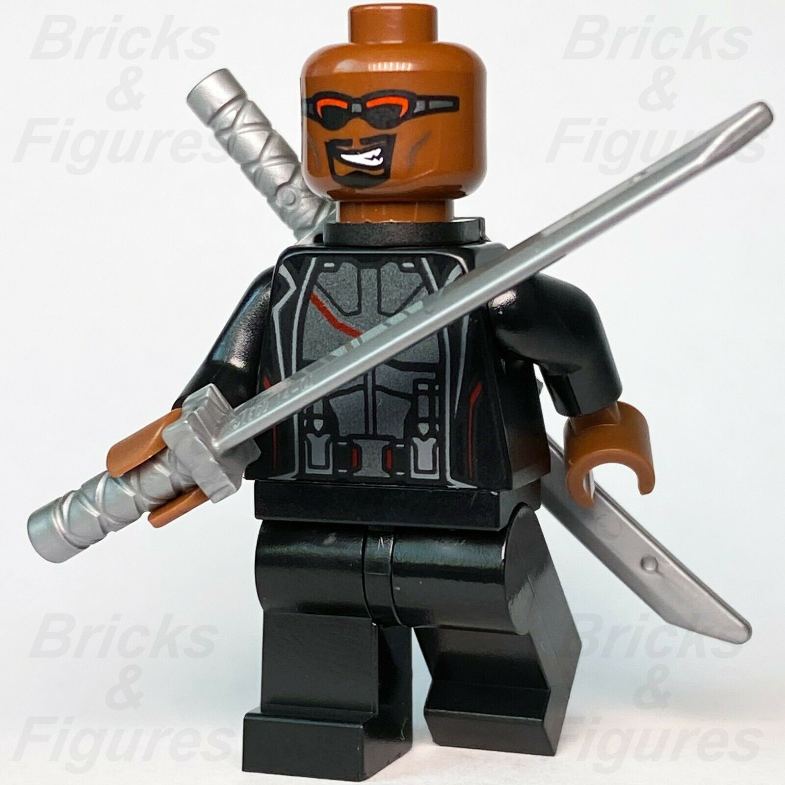 Marvel Super Heroes LEGO Blade Vampire Hunter Spider-Man Minifigure 76178 sh713 - Bricks & Figures
