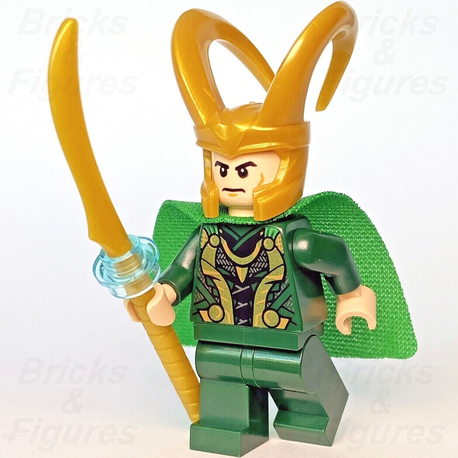 Marvel Super Heroes LEGO Loki Odinson God of Mischief Minifigure 76152 sh644 - Bricks & Figures