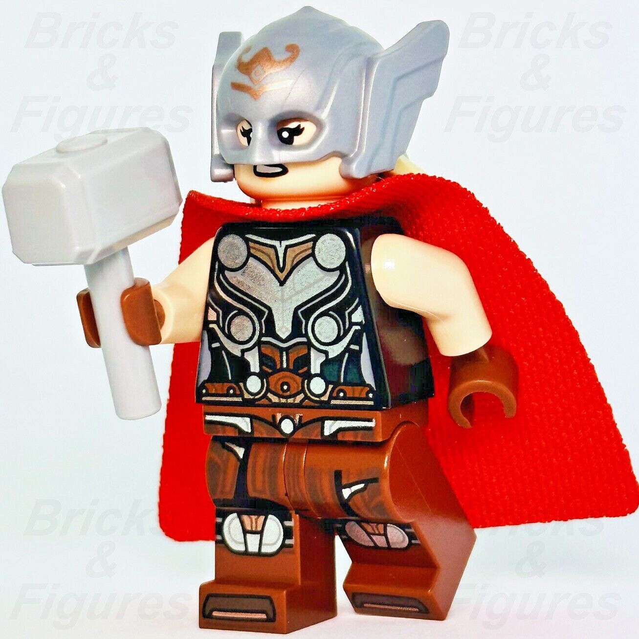 Marvel Super Heroes LEGO Mighty Thor Minifigure Thor Love & Thunder 76208 sh815 - Bricks & Figures