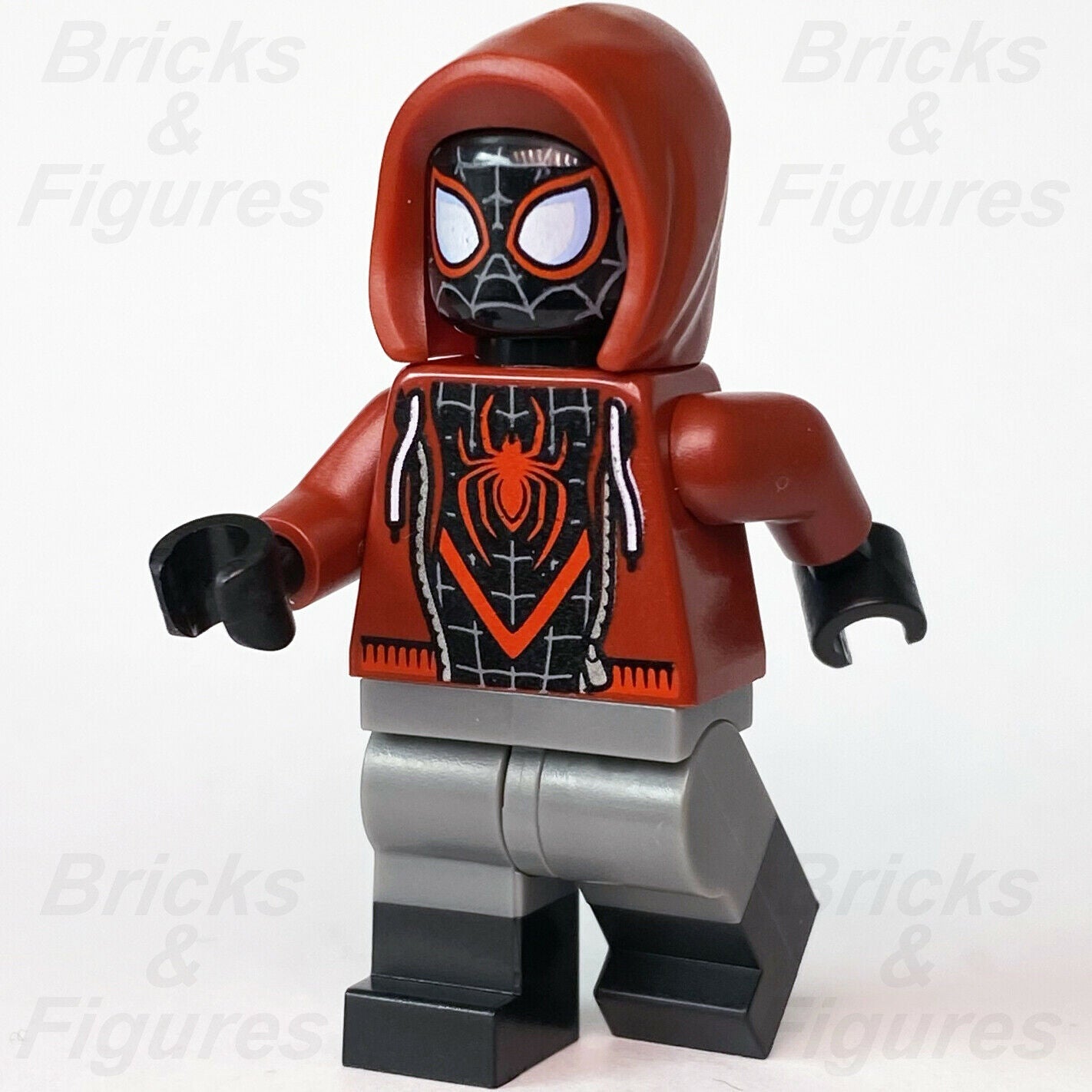 Marvel Super Heroes LEGO Miles Morales Spider-Man Spider-Verse Minifigure 76171 - Bricks & Figures