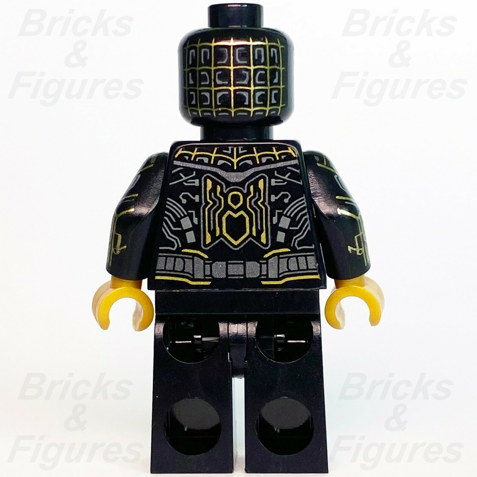 Marvel Super Heroes LEGO Spider-Man Black & Gold Suit Minifigure 76195 sh774 - Bricks & Figures