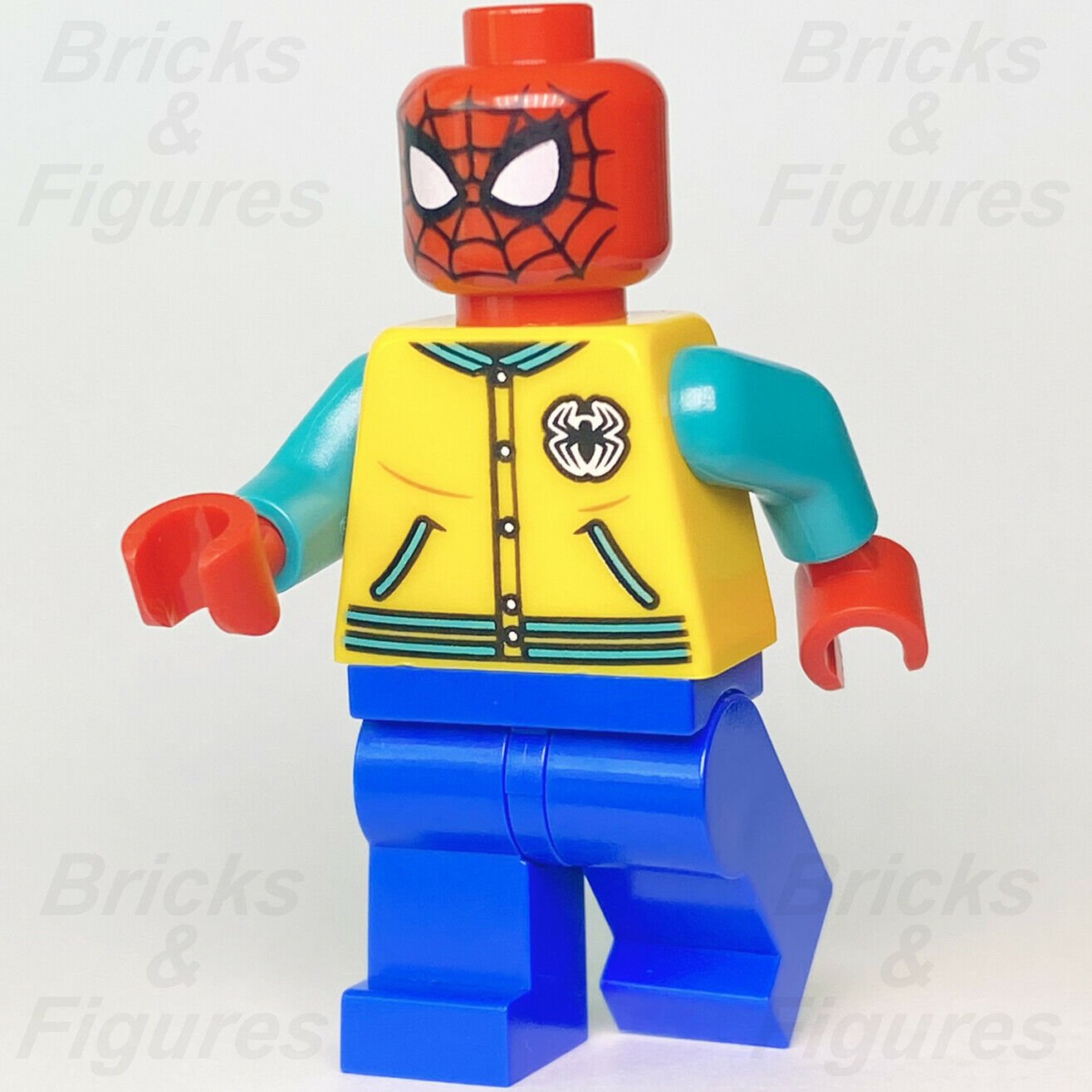 Marvel Super Heroes LEGO Spider-Man with Jacket Avengers Minifigure 76196 sh757 - Bricks & Figures