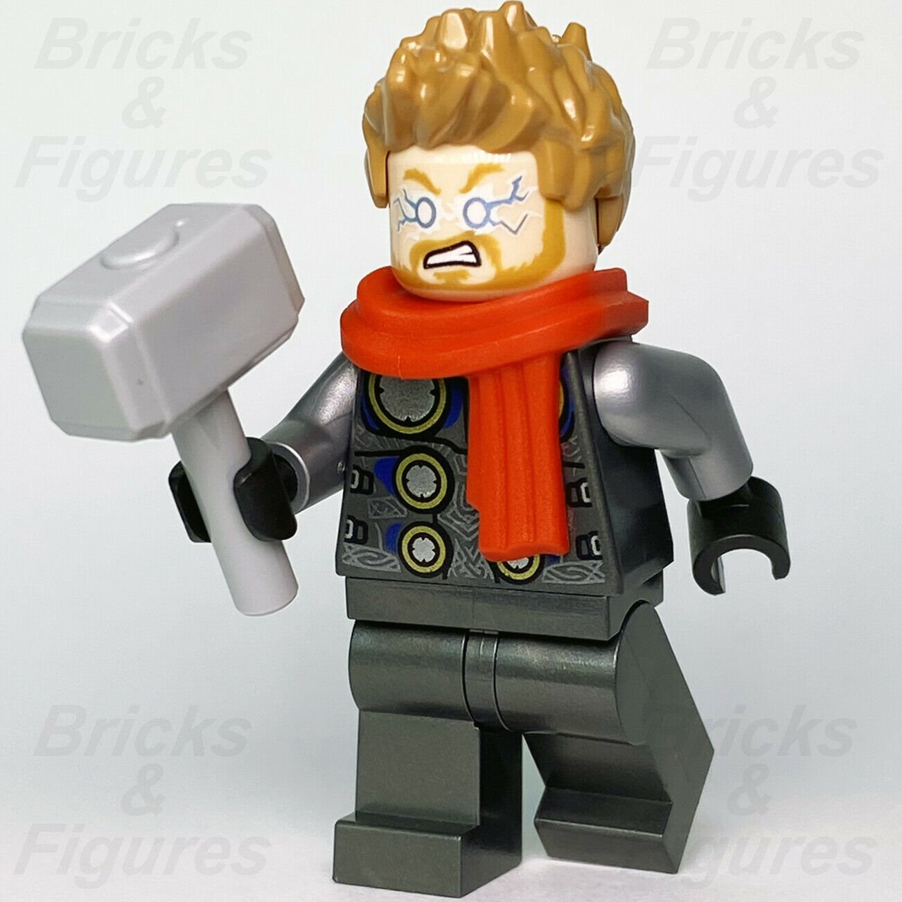 Marvel Super Heroes LEGO Thor with Red Scarf Avengers Minifigure 76196 sh756 - Bricks & Figures