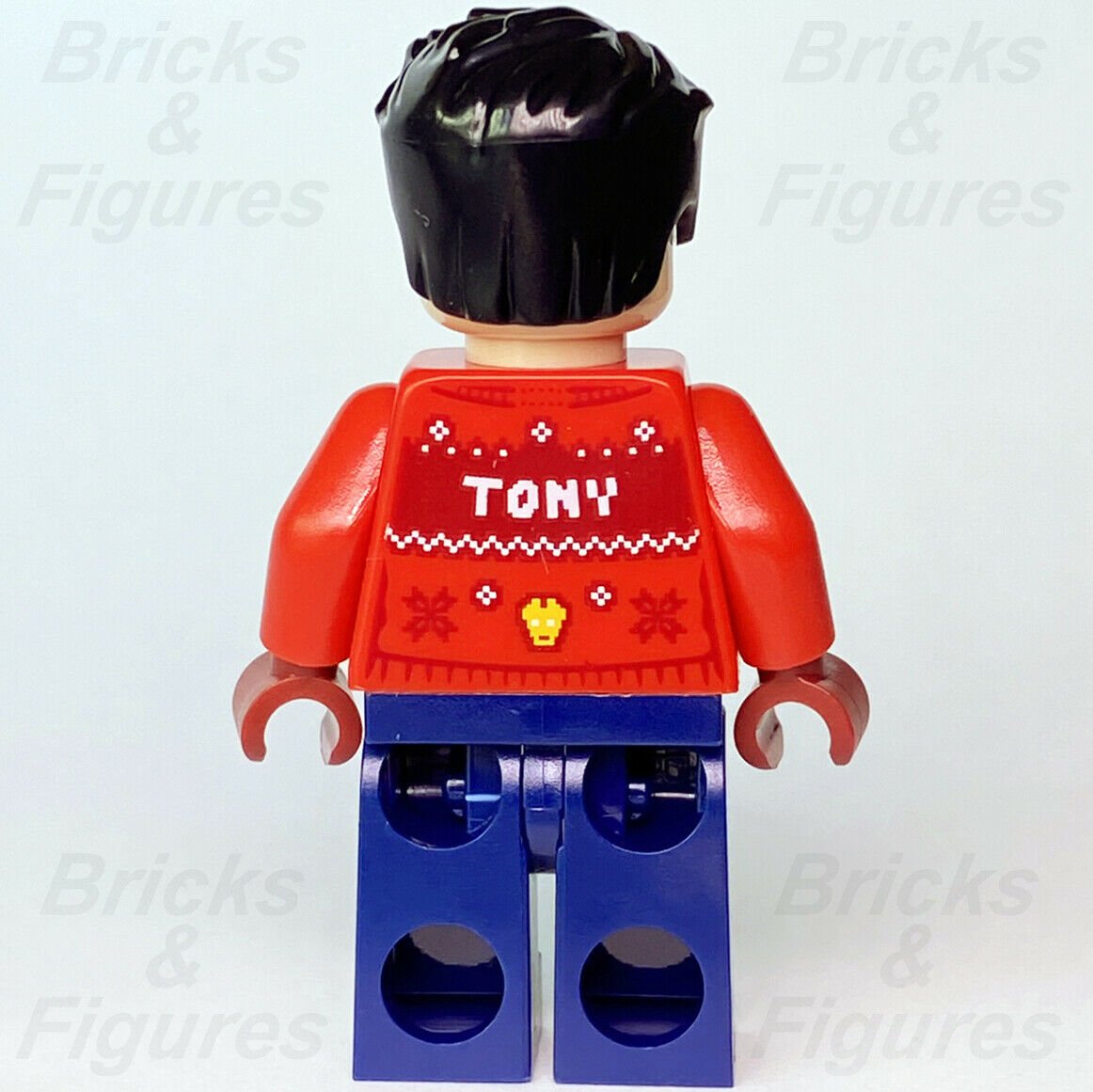 Marvel Super Heroes LEGO Tony Stark Christmas Sweater Avengers Minifigure 76196 - Bricks & Figures