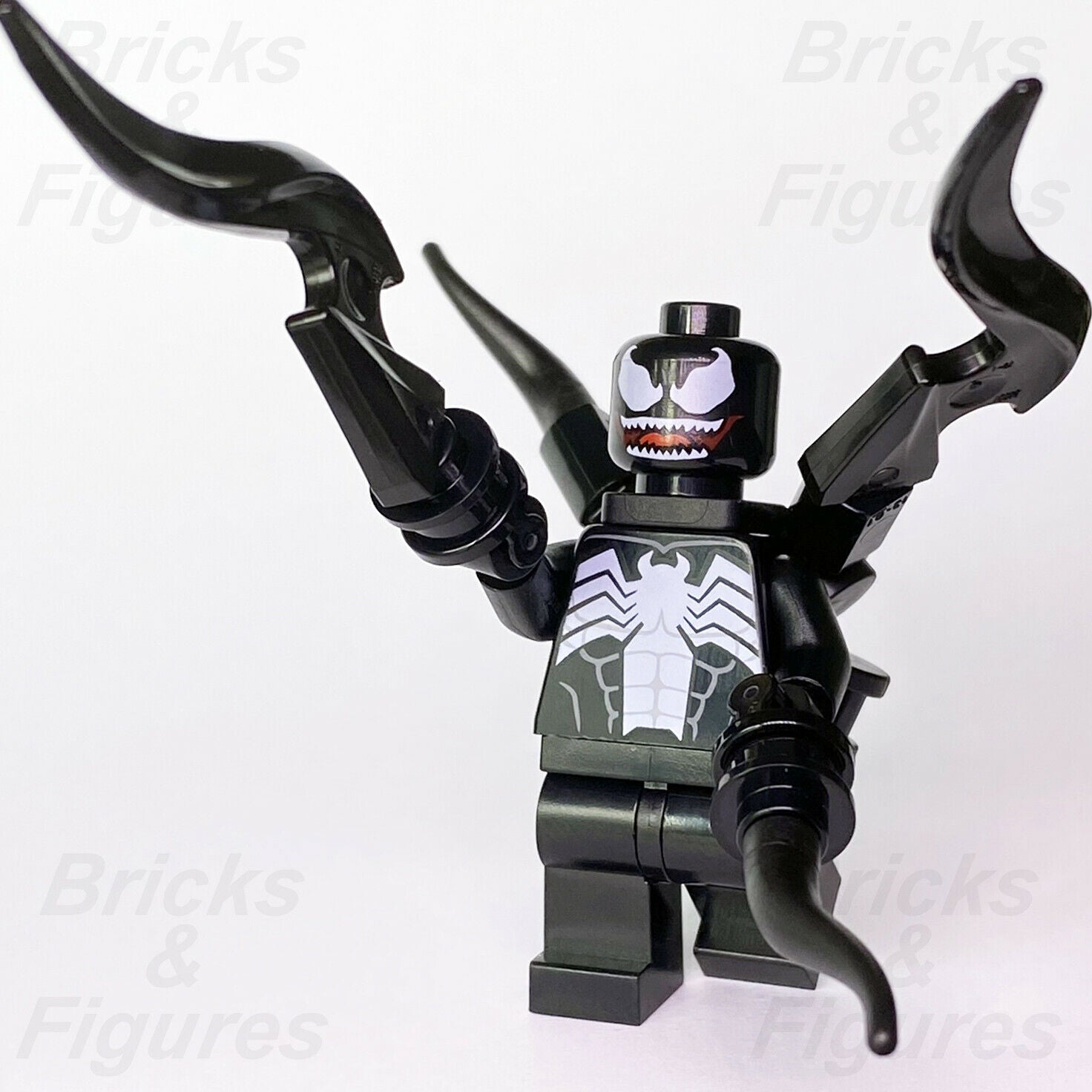 Marvel Super Heroes LEGO Venom w/ Appendages Avengers Minifigure 242104 sh690 - Bricks & Figures