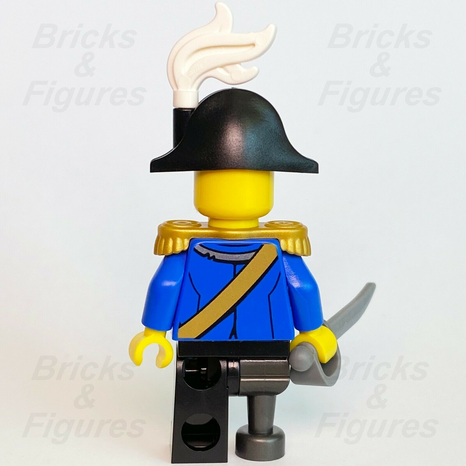 New Creator LEGO Pirate Captain with Blue Jacket & Sword Minifigure 31109 pi185 - Bricks & Figures