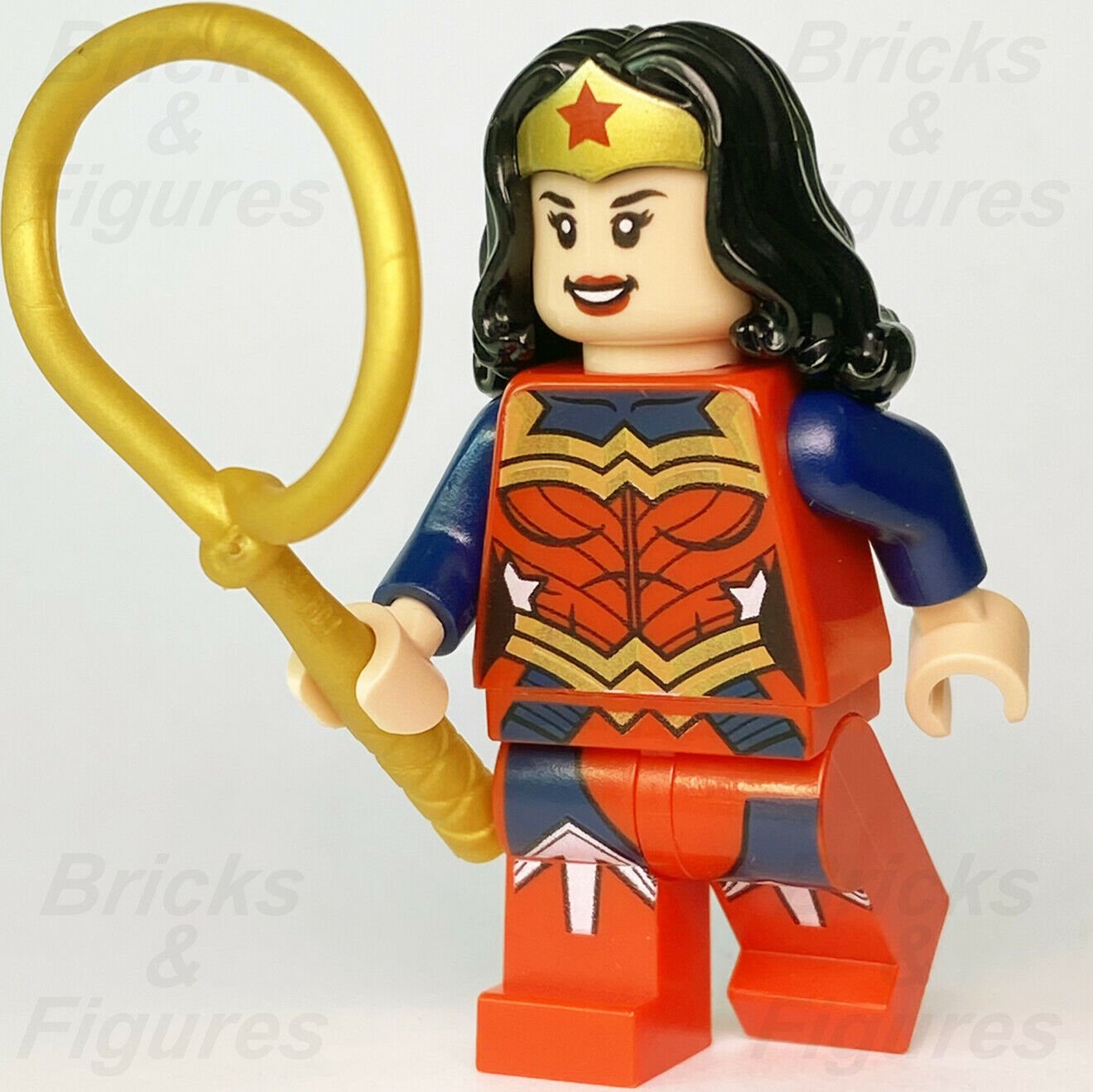 New DC LEGO Super Heroes Wonder Woman Exclusive Minifigure + Lasso 76026 sh392 - Bricks & Figures