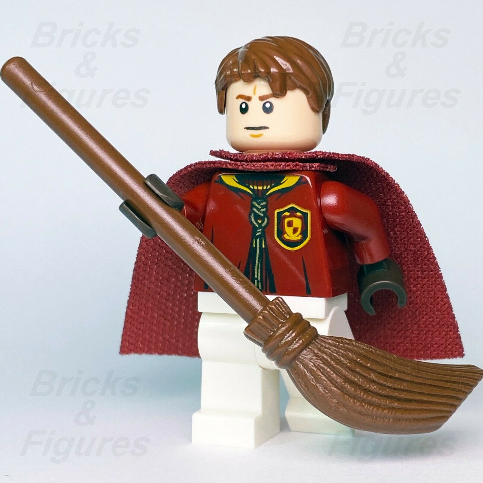 New Harry Potter LEGO® Oliver Wood Quidditch Uniform Wizard Minifigure 75956 - Bricks & Figures