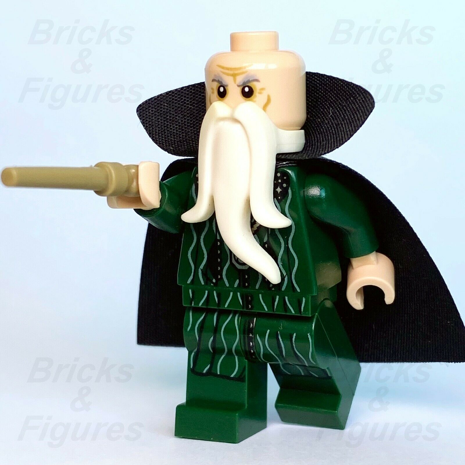 New Harry Potter LEGO Salazar Slytherin with Wand Wizard Minifigure 71043 hp161 - Bricks & Figures