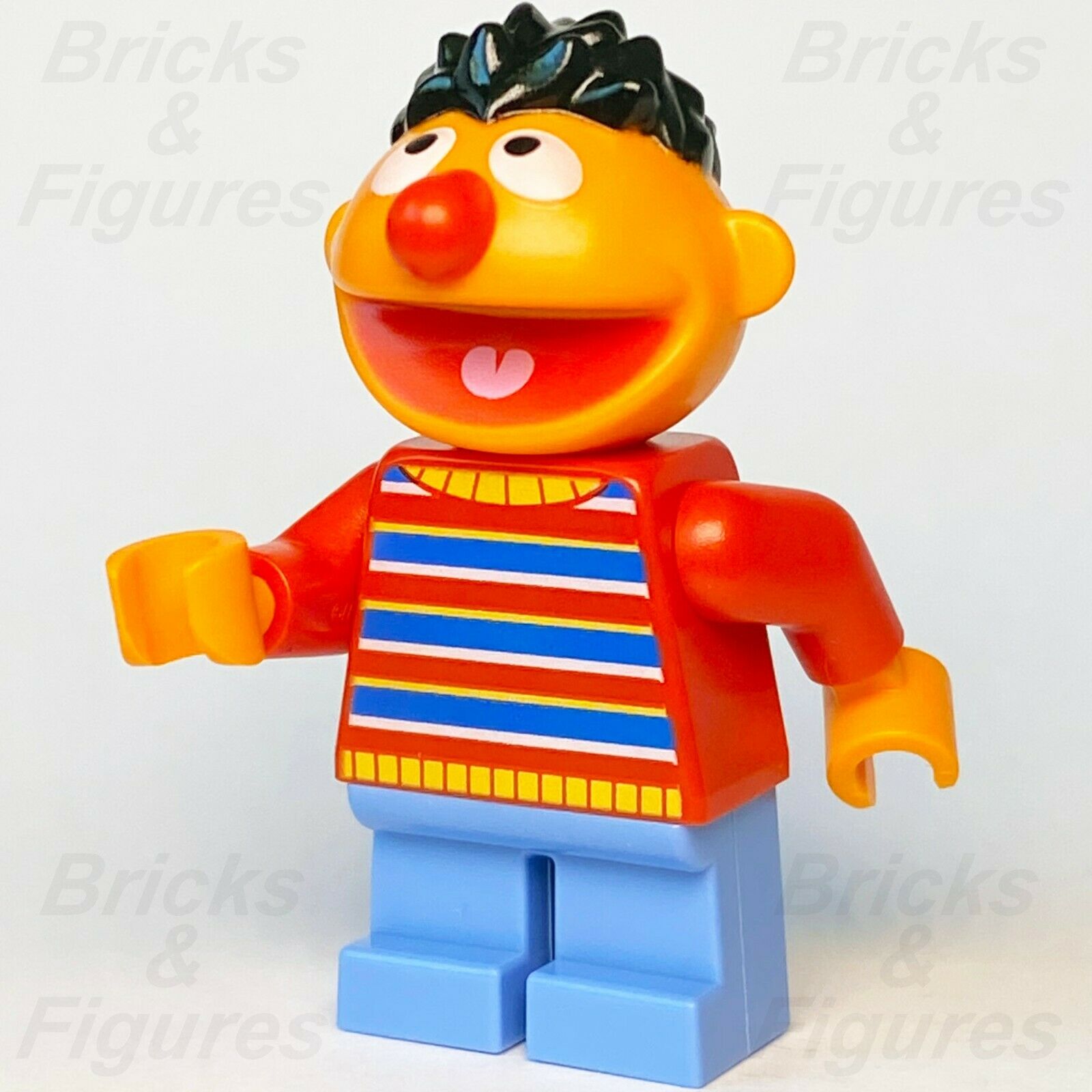 New Ideas LEGO Ernie 123 Sesame Street Minifigure from set 21324 Minifig - Bricks & Figures