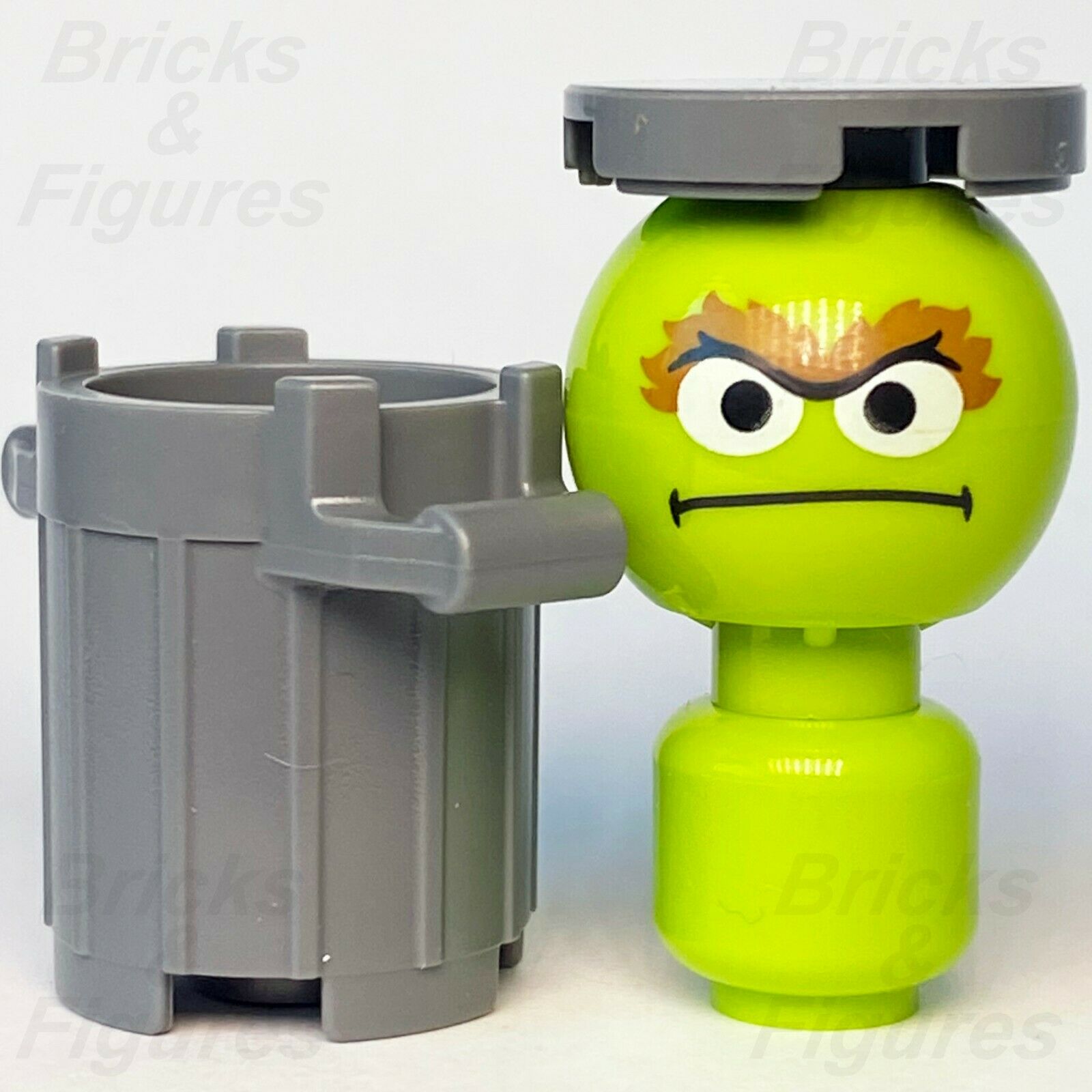 New Ideas LEGO Oscar The Grouch 123 Sesame Street Minifigure from set 21324 - Bricks & Figures