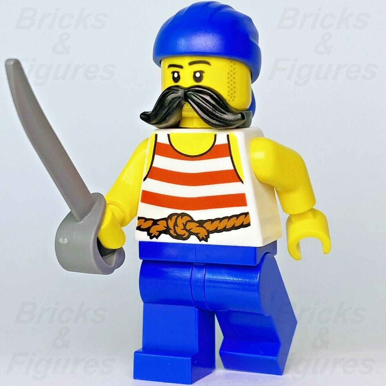 New Ideas LEGO Port Pirates Minifigure with Sword from set 21322 idea069 - Bricks & Figures