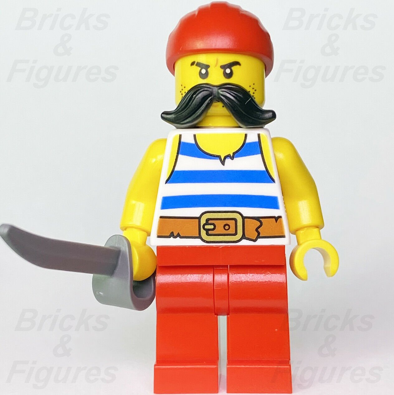 New Ideas LEGO Starboard Pirates Minifigure with Sword from set 21322 idea068 - Bricks & Figures