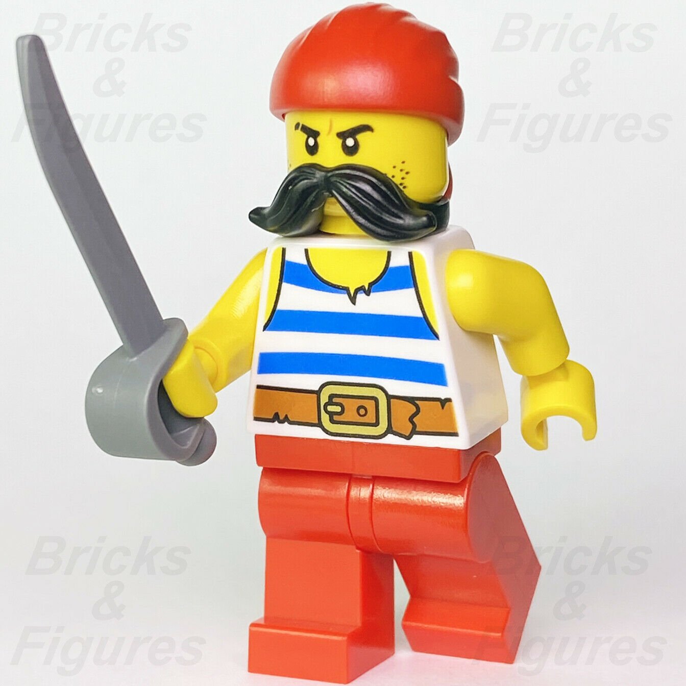 New Ideas LEGO Starboard Pirates Minifigure with Sword from set 21322 idea068 - Bricks & Figures